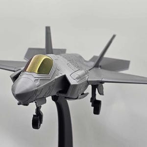 F-35 Lightning II Desk Model with Stand | Stunning Precision 3D Printed 1/72 Scale Lockheed Martin F-35 Replica | Collectible Desk Model