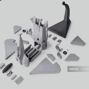 F-22 Raptor Desk Model Kit with Stand | Stunning Precision 3D Printed 1/72 Scale Lockheed Martin F-22 Replica | Collectible Desk Model