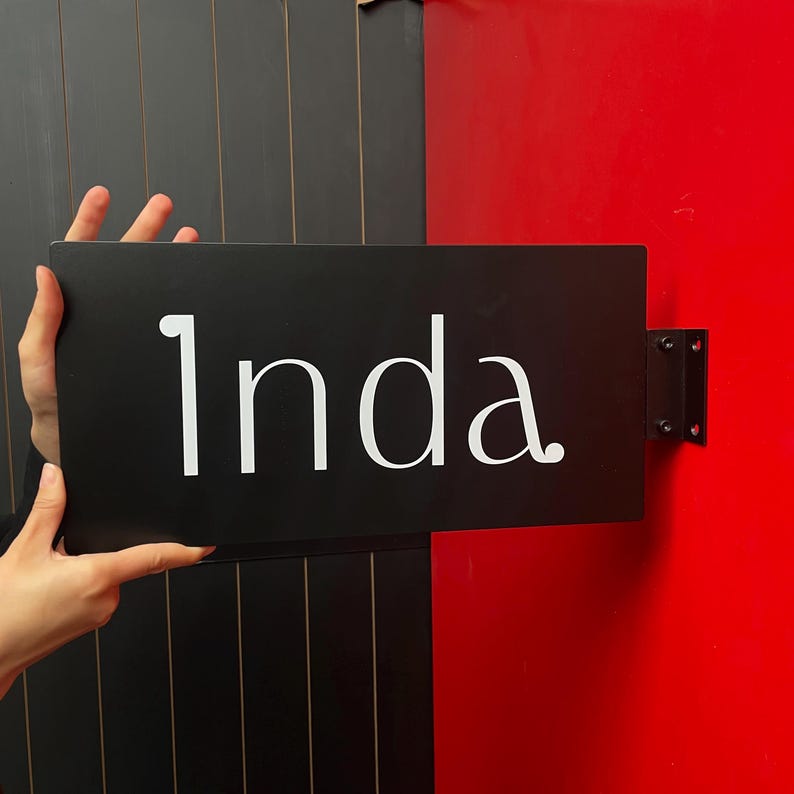 Custom Metal Blade Sign, Double Sided Blade Sign, Business Logo Sign ...
