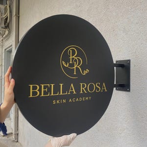 Custom Blade Sign for Business | Double Sided Hanging Storefront Sign | Outdoor Metal Shop Sign | Business Store Sign | Wall Mounted Sign