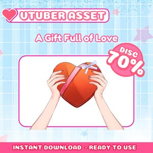 VTuber Asset | Surprise Gift | for Vtube Studio | gift of heart | Streamer | Vtuber Asset | Gamer asset | Streamer Asset | gift