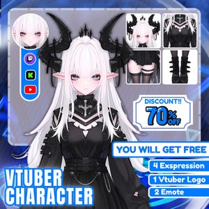 Commissione modello Vtuber personalizzata / Risorse Vtuber / Commissione modello Live2d / Vtuber 2D live / Pngtuber / Arte anime / Vtuber uomo e donna