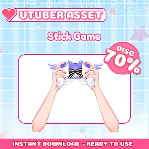VTuber Asset | Game Controller | for Vtube Studio | Stick Game | Streamer | Vtuber Asset | Gamer asset | Streamer Asset | Controller Asset
