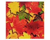 Handmade Fall Napkins (Set of 4 - 100% Cotton) ME2 Designs Eco-Friendly Autumn Table Décor / Leaves or Pumpkins / Unique Gift Under 40