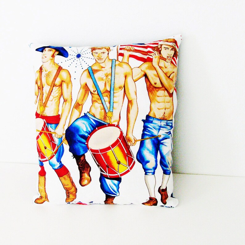 Handmade Patriotic Guys Pillow 11 X 14 In. ME2Designs Red Etsy