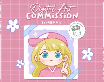 Custom Profile Picture | Art Commission |Personalized portrait (Digital File)