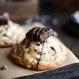 Brownie Stuffed Chocolate Chip Cookies Recipe | Chocolate Chip Cookies | Dessert Recipe | Homemade Recipe | Cookies | Chocolate | Download