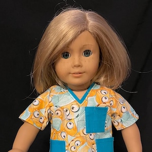 18 in Doll Scrubs,Medical, Dental, Veterinary fields.Made to fit AG dolls and other like 18 in dolls.