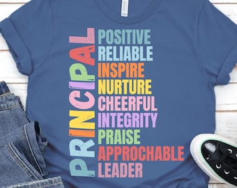 Retro Principal PNG: School Appreciation Gift, Sublimation Design (Digital Download