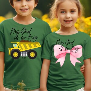 My God is so Big PNG, Christian PNG, Toddler PNG, Biblical Toddler png, Kids Chruch Sublimation, Retro Kids Toddler Colorful Religious
