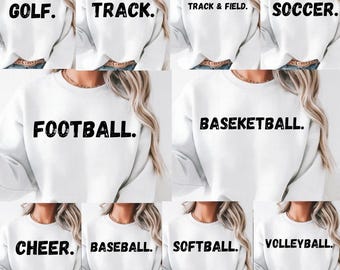 Distressed Typography Sports Design: PNG File (Digital Download)