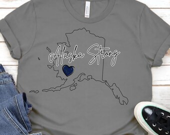 Alaska Strong PNG: Alaska State Image, Sublimation Design (Digital Download