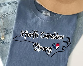 North Carolina Strong Digital File: Flood Relief Design (PNG, Sublimation Ready)