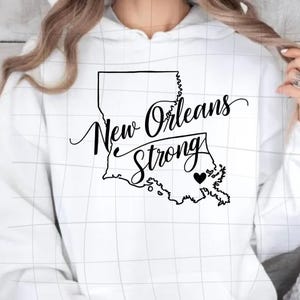 New Orleans Strong PNG: Louisiana Pride Design (Digital Download)