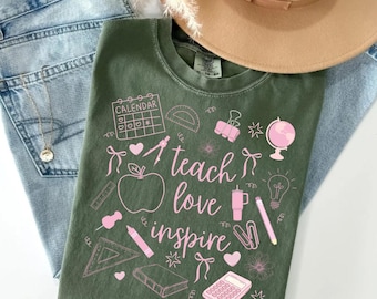 Teacher Doodle PNG: Hand Drawn Design for Sublimation (Digital Download