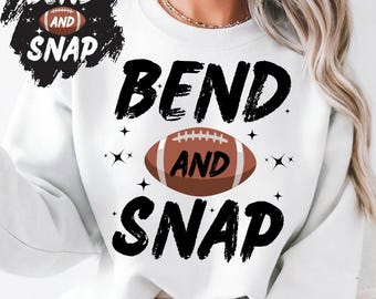 Bend and Snap Football Design, Game Day PNG (Digital Download)