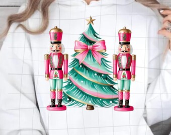 Festive Nutcracker & Christmas Tree PNG: Holiday Design (Digital Download)