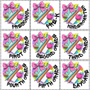 Retro Back to School PNG Bundle: First Day, Teacher Designs (Digital Download