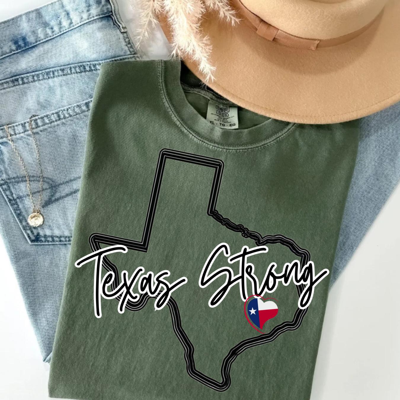 Texas Strong PNG: Sublimation Design for T-shirts (Digital Download