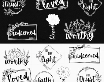 Christian SVG Bundle: Bible Verse, Faith Designs (Digital Download)