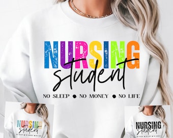 Funny Nursing Student PNG, SVG, Cricut (Digital Download)