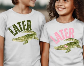 Later Gator PNG: Funny Alligator Design - Sublimation Print (Digital Download