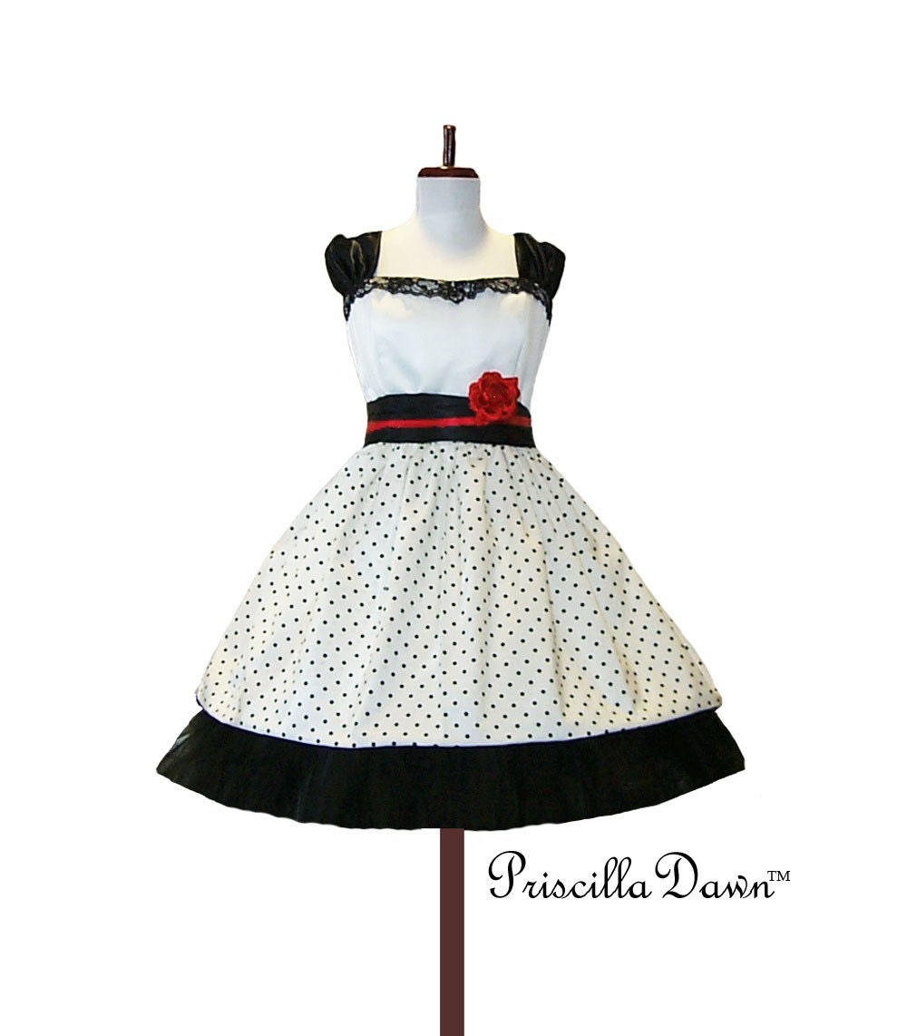 Custom in your Size Rockabilly Sweet Dress Alternative Wedding