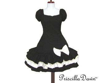 Schwarz und Weiß Trüffel Lolita Kleid ------- Sonder Größe und Farbe