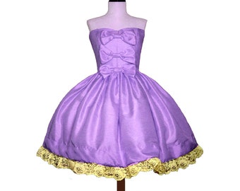 Sweet Purple Marshmellow Roccoco Hime Formal Lolita Prom Cupcake Dress -------CUSTOM in YOUR size Short Wedding Dress