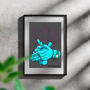 Limited Edition Flamenco Tribute – "Pureza", Signed Giclée of Camarón’s Hands, A3 Roma Culture Art Print