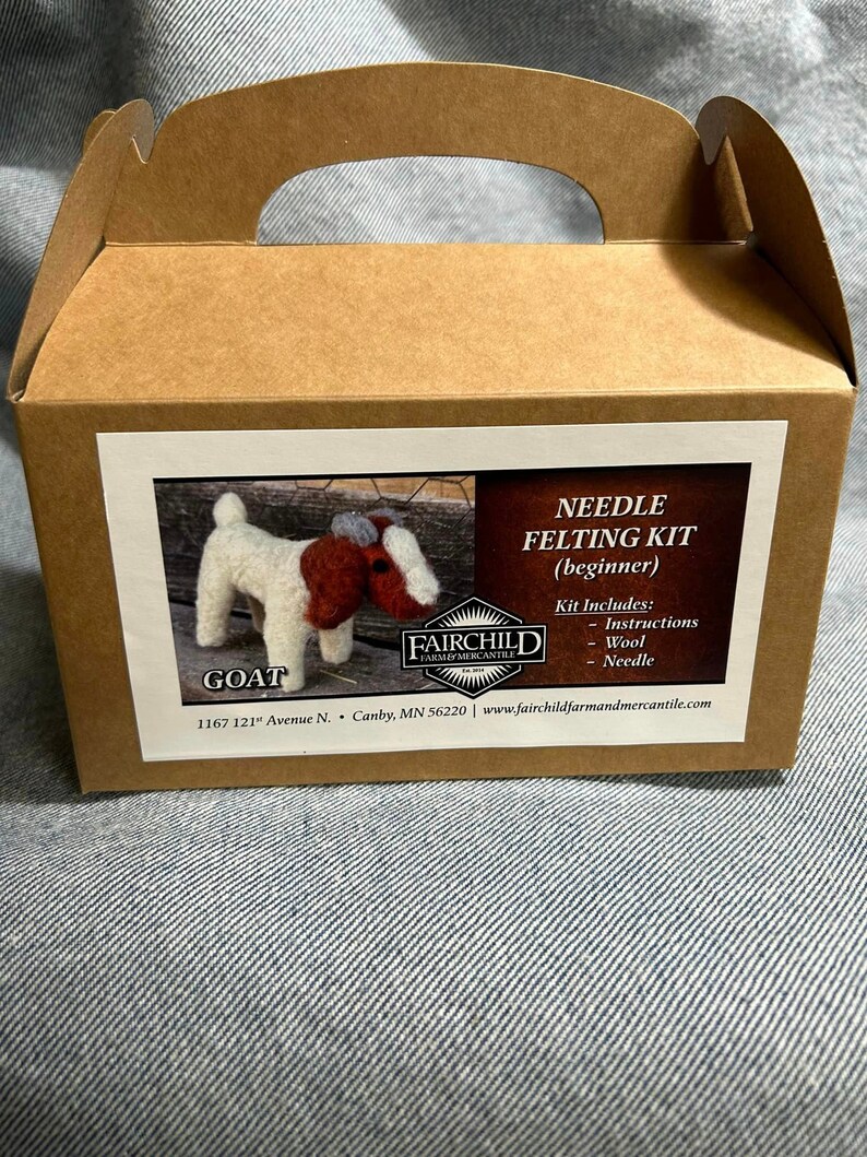 Goat Needle Felting Kit Etsy