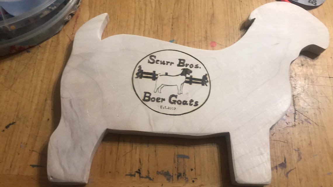 Goat Cutting Board Solid Maple Cutting Board Goat Shaped Etsy