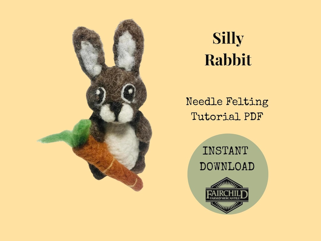How to Needle Felt a Rabbit Instructions - Etsy