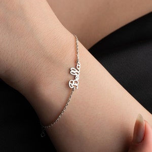 Sterling Silver Name Bracelet for Women Multiple Name Bracelet Custom Two Name Bracelet Personalized Bracelet with Kids Name Gift for Her