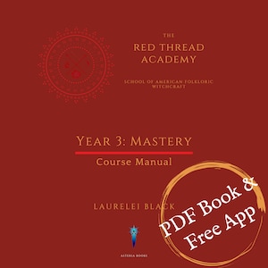3rd year Online Interactive Traditional Witchcraft Course (self-paced ) 377pg PDF guide book with book of shadows
