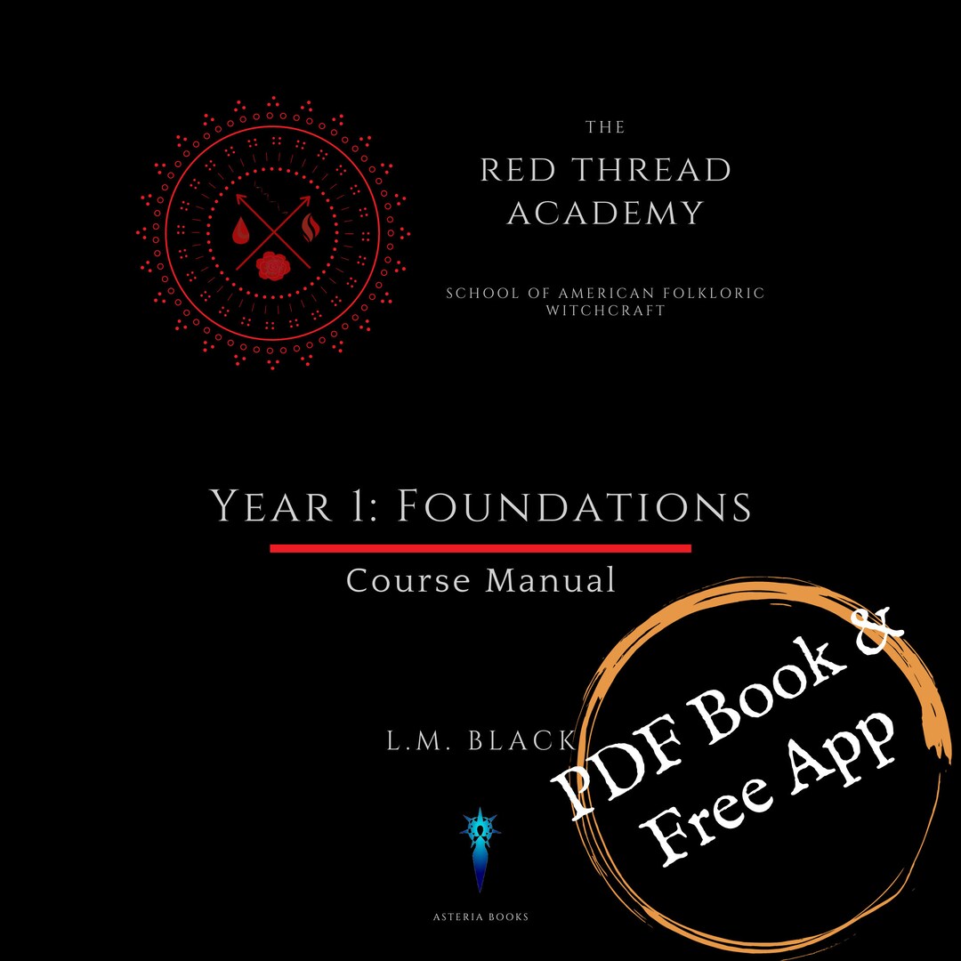 Year 1 Traditional Witchcraft Course (self-paced ) 501 pg PDF guide book with book of shadows