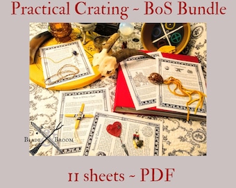 Practical Craft BOS Sheets specialty pack -- 11 sheets -- Book of Shadows pages