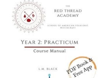 2nd year Online Interactive Traditional Witchcraft Course (self-paced ) 501 pg PDF guide book with book of shadows