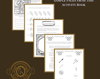 Faces of the God - Pagan Kids Activity Book - Mother Hopkins