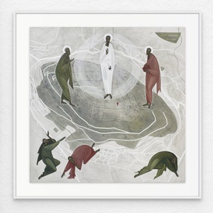 Transfiguration of Jesus Christ, framed giclee art print of modern Christian icon - religious art, collectible art, sacred art, iconography