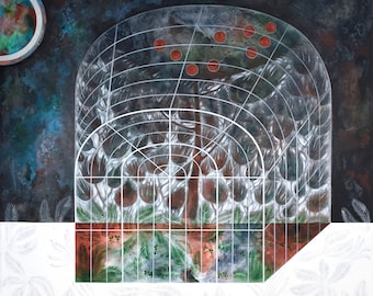 The Garden of Eden, best-quality art print, giclee grint (unframed) - modern sacred art, limited edition museum-quality art reproduction