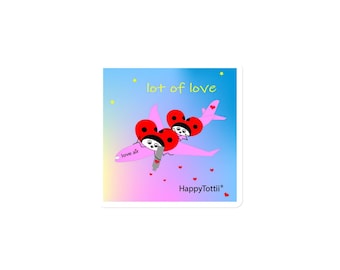 Airplane Lot Of Love Magnet