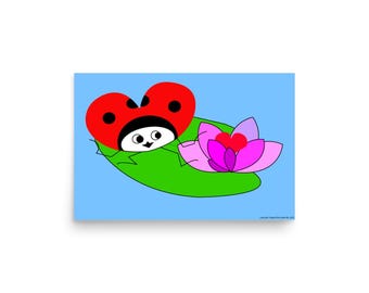 Plakat HappyTottii® „Spacer po liliach wodnych”