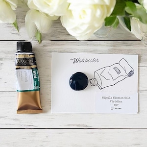 Amostras de aquarela Mijello Mission Gold, ENORMES cartões de pontos de aquarela em papel de aquarela em várias cores para escolher