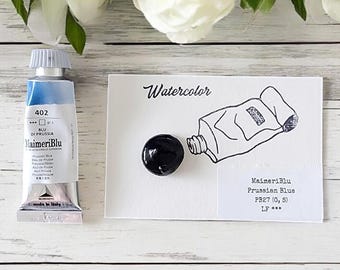 Echantillons d&#39;aquarelle MaimeriBlu, ÉNORMES cartes de points aquarelles sur papier aquarelle en différentes couleurs au choix