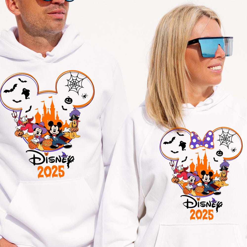 Disney 2025 Trip Halloween Hoodie, Custom Disney Halloween Hoody, Disney Spooky Hoodie, Disney Halloween Trip Hoodie, Epcot Halloween Hoodie Teeplaza Design