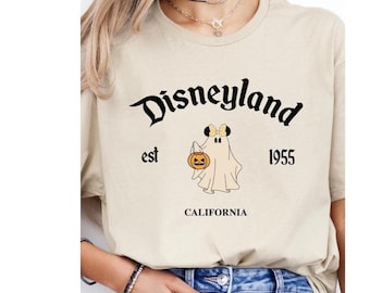 Camiseta de Halloween de Disney a juego, camiseta de Mickey fantasma de Disneyland, camiseta de Halloween de Magical Land, camiseta de Halloween, regalo de camiseta espeluznante de Disney
