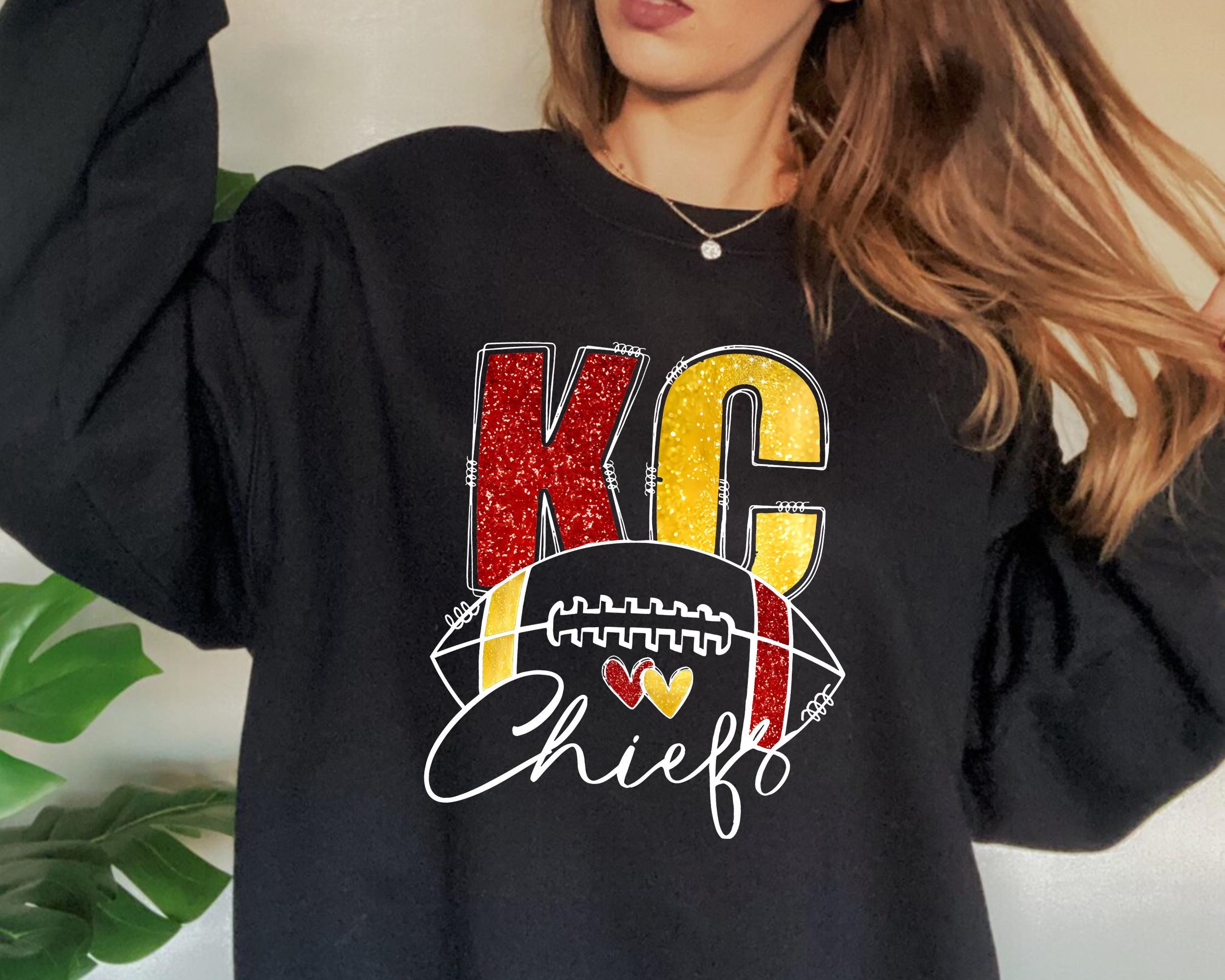 Kansas City Chief Sequin Sweatshirt