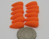 set of 12-1 2 quot flat sided carrot noses for snowmen glue or sew on snowman noses for soft sculptured wood or glass balls