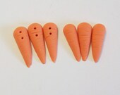 set of 12-1 quot flat sided carrot noses for snowmen glue or sew on snowman noses for soft sculptured wood or glass balls